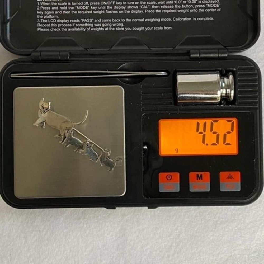 VTG Sterling Silver Mama Cat 3 Kittens Brooch Great Falls Metal Works GFMW 925 - Picture 10 of 11